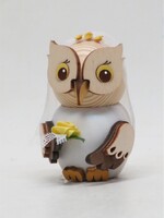 Kuhnert 37318 Mini  Owl With  Bride Figurine 3 inches