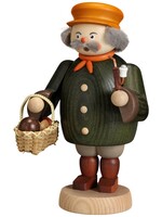 Seiffener Volkskunst eG 12664 Mushroom Picker Smoker 19 cm