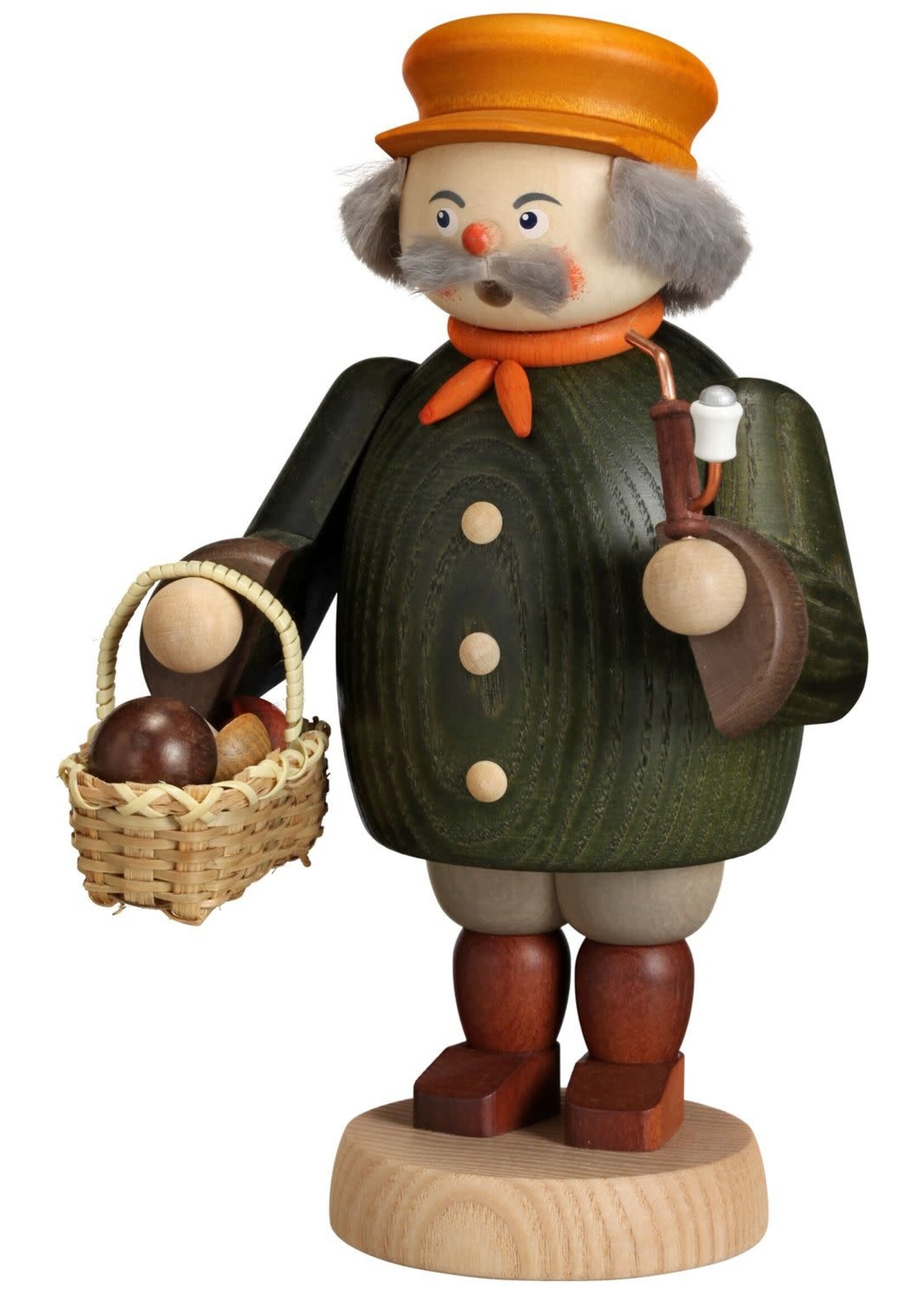 Seiffener Volkskunst eG 12664 Mushroom Picker Smoker 19 cm