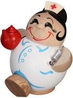 Seiffener Volkskunst eG 19123 Wooden Ball Smoker - Adorable Hobby & Profession Sister 11 cm