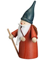 Seiffener Volkskunst eG 12320 Smoker-Wandering Gnome (Rust Color)  6.3 inches