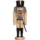 Seiffener Volkskunst eG 11202/8 Natural Hussar Nutcracker made of ash wood Height: 37 cm