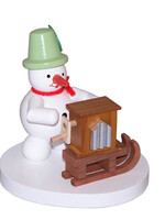 Zenker 198/97-11 Snowman Barrel Organ Player 8 cm