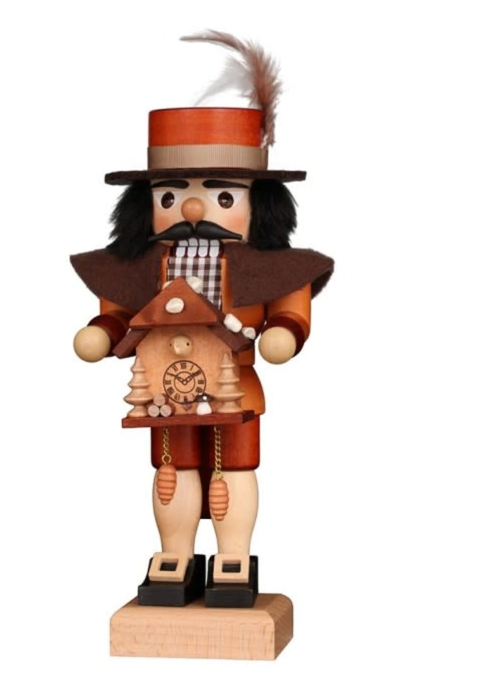 Christian Ulbricht 32-697 Ulbricht Nutcracker -  Black Forest Fellow with Cuckoo Clock 9,40 inches