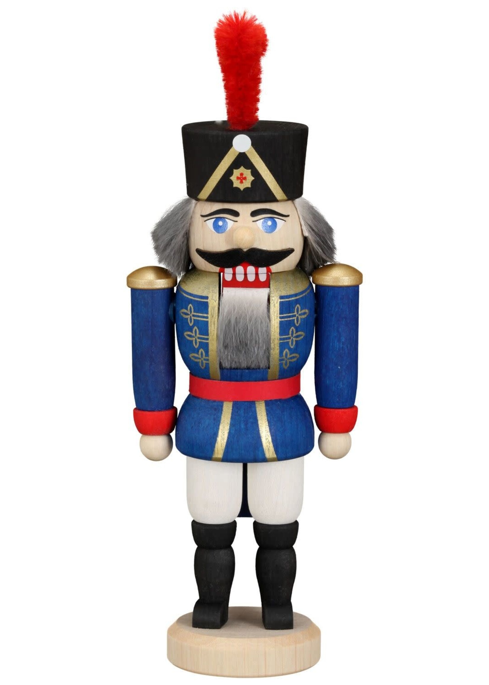 Seiffener Volkskunst eG 11402/2 Nutcracker Hussar Blue  8 inches
