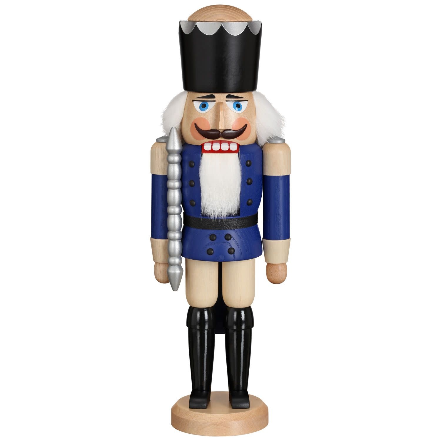 Seiffener Volkskunst eG 11211/2 Nutcracker King Blue - 15 inches