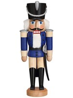 Seiffener Volkskunst eG 11312/2 Hussar Blue Nutcracker -  11 inches