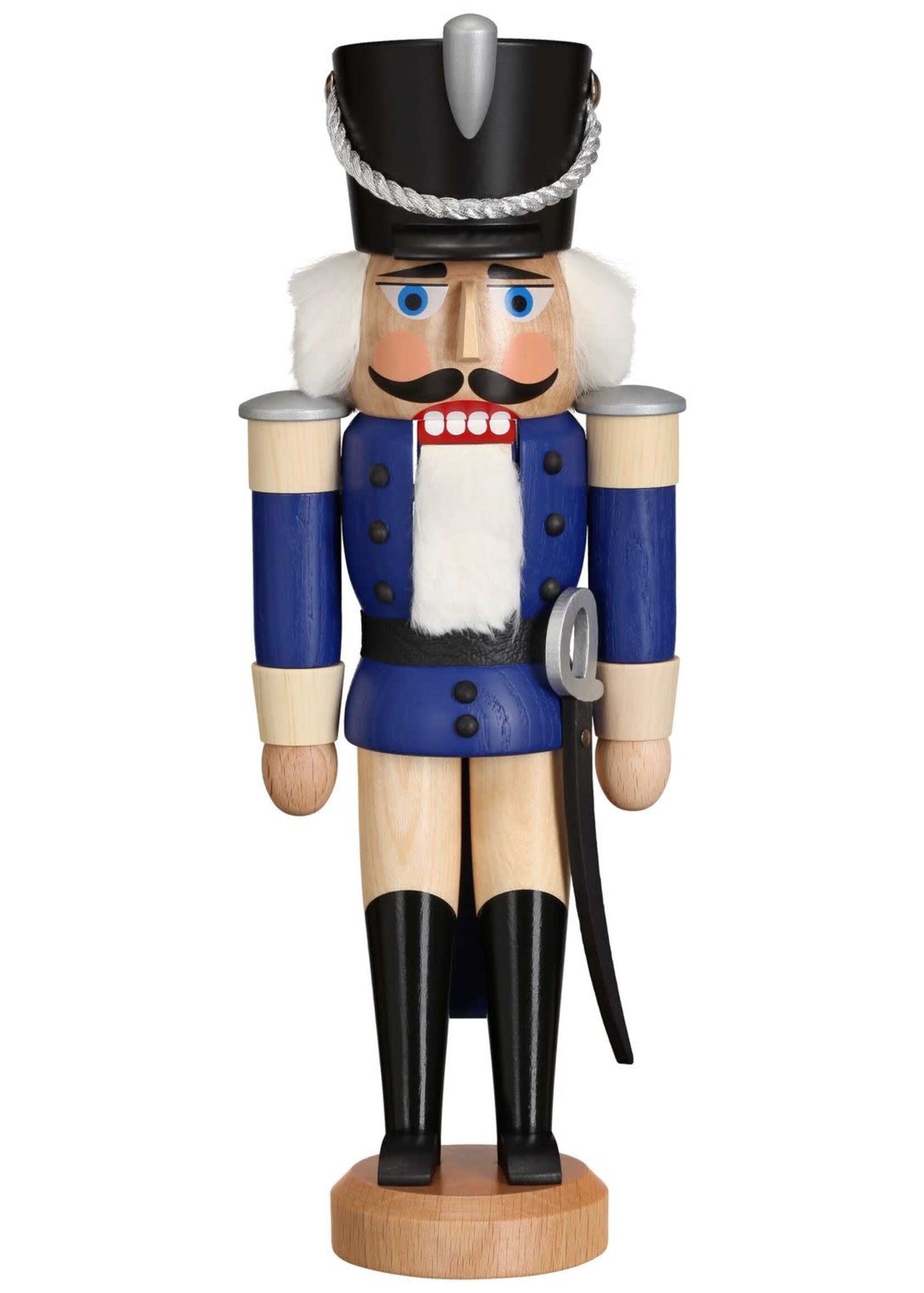 Seiffener Volkskunst eG 11312/2 Hussar Blue Nutcracker -  11 inches