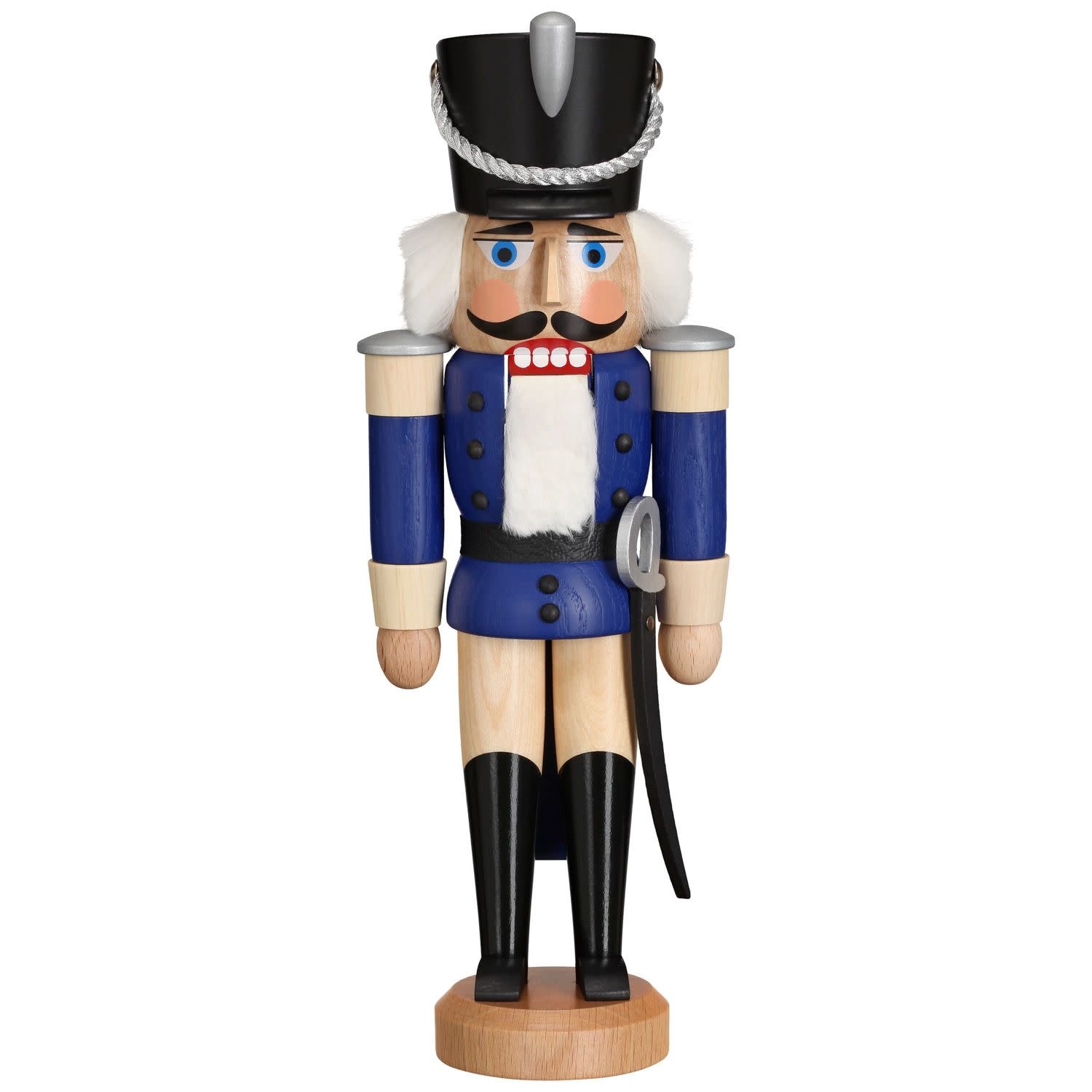 Seiffener Volkskunst eG 11312/2 Hussar Blue Nutcracker -  11 inches