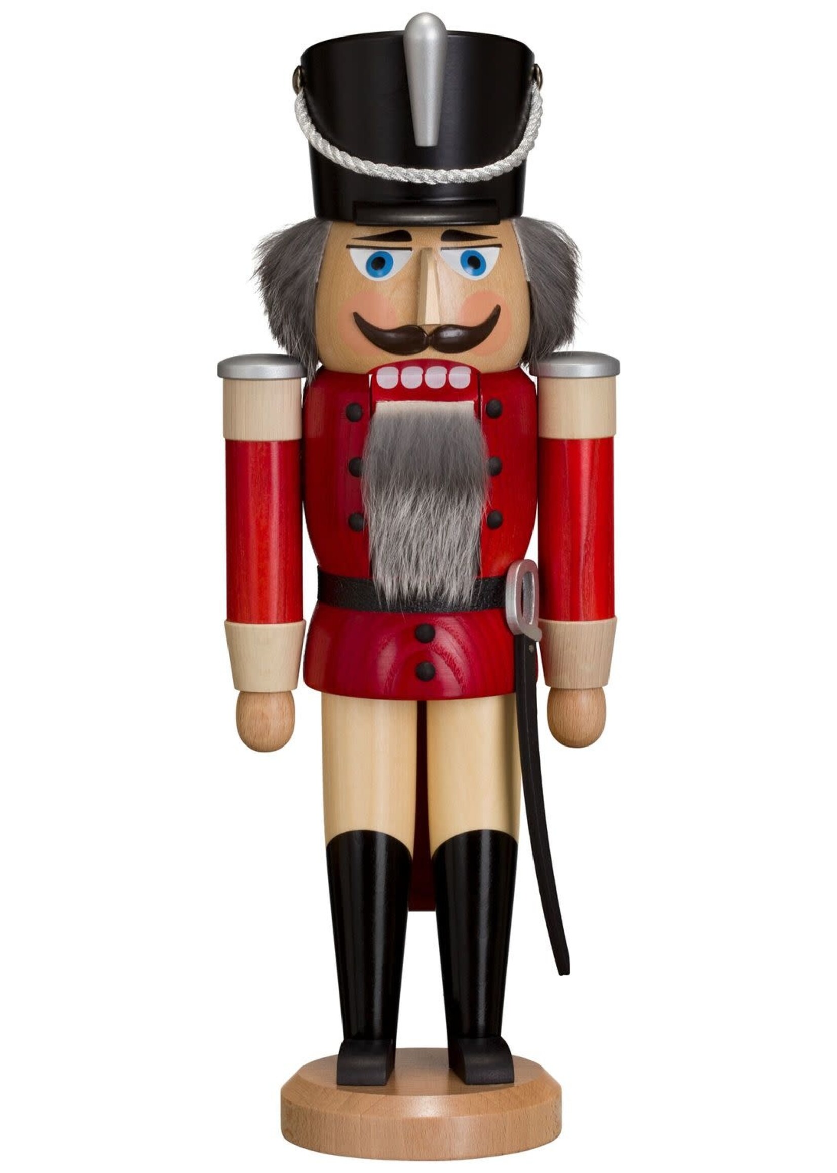 Seiffener Volkskunst eG 11212/1 Nutcracker  Hussar red  14.6 inches