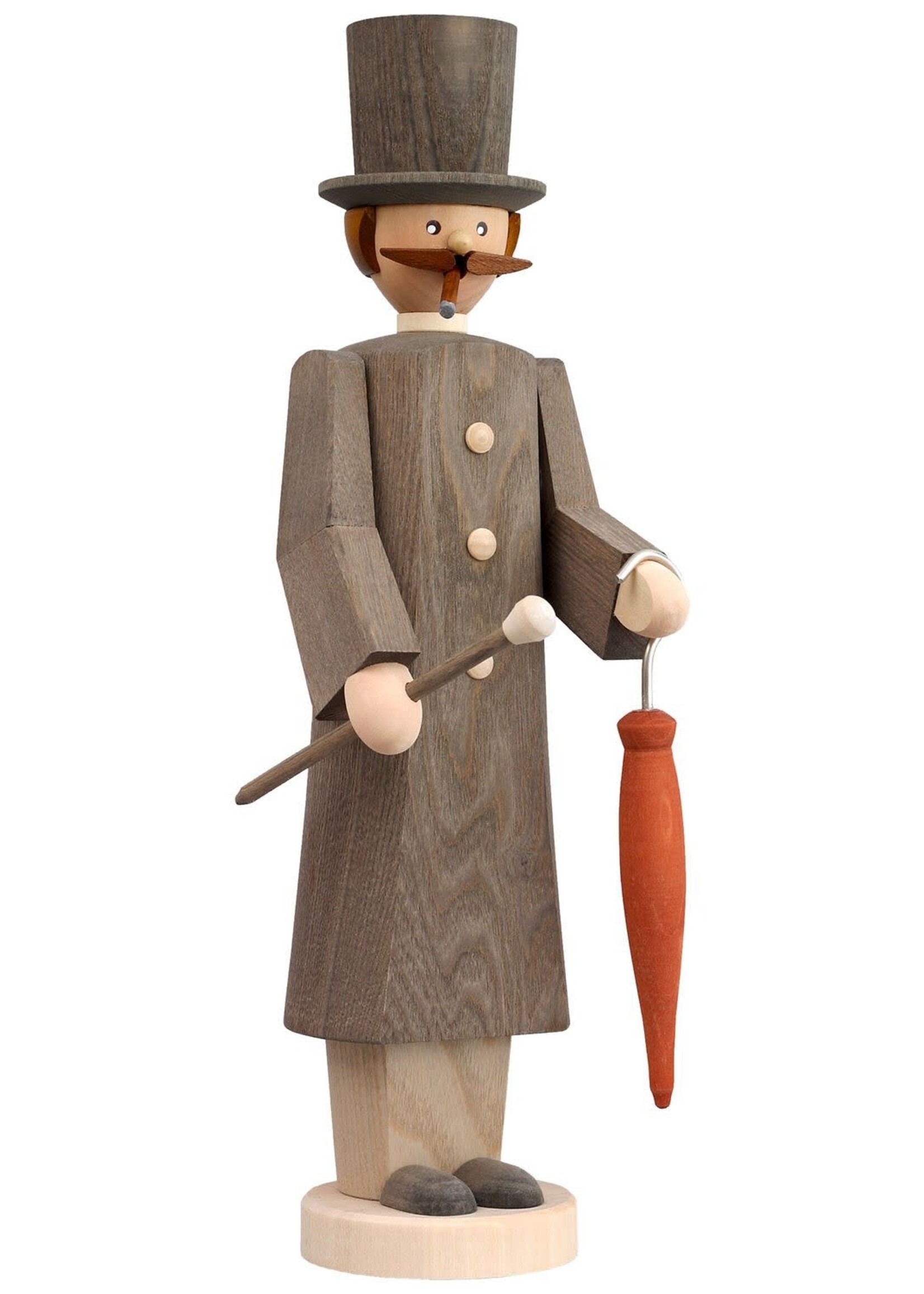 Seiffener Volkskunst eG 12703 Smoker Gentleman - 13 inches