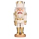 Christian Ulbricht 32-826 Ulbricht Nutcracker King White and Gold 16.5 inches