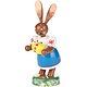 224-356-2 Easter Figure - Bunny Lady with Easter Egg 4 inches