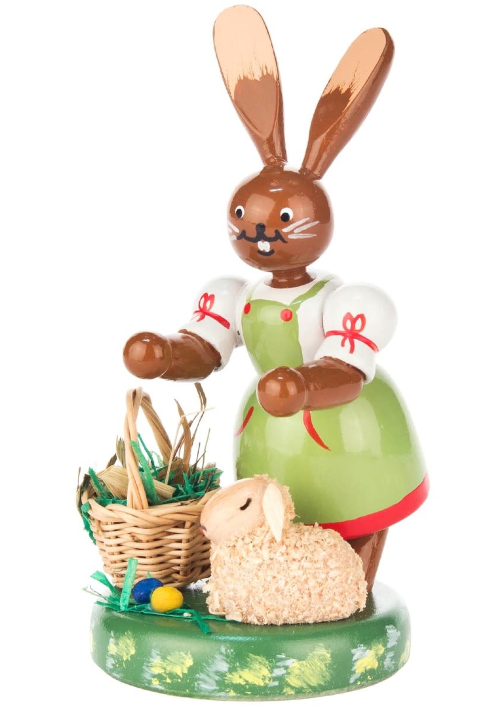 224-501 Easter Figure - Rabbit with Lamb 4 inches