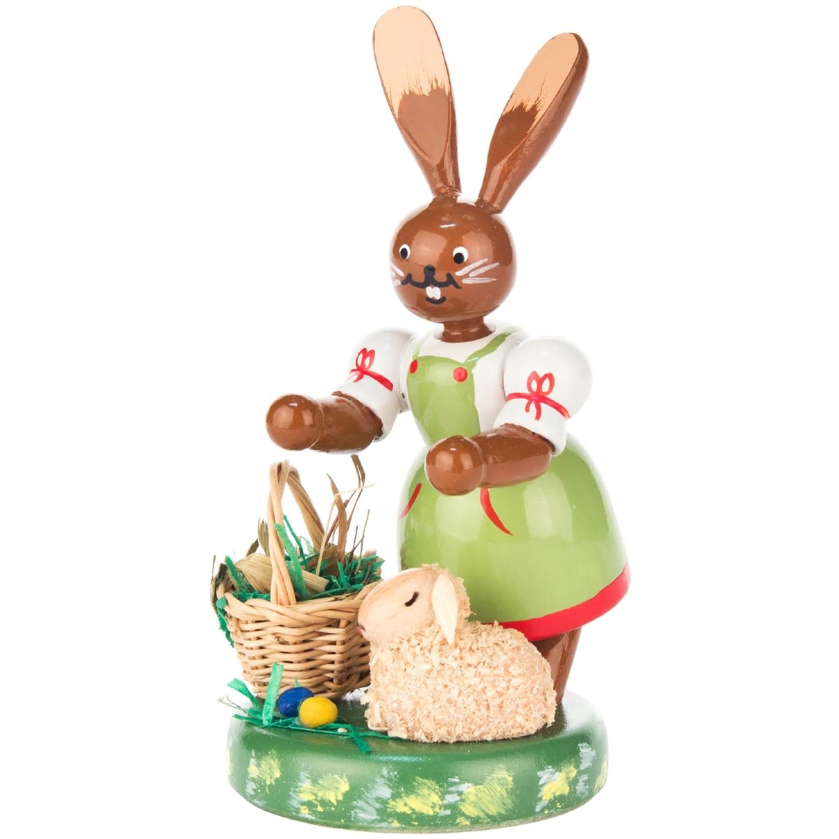 Dregeno 224-501 Easter Figure - Rabbit with Lamb 4 inches