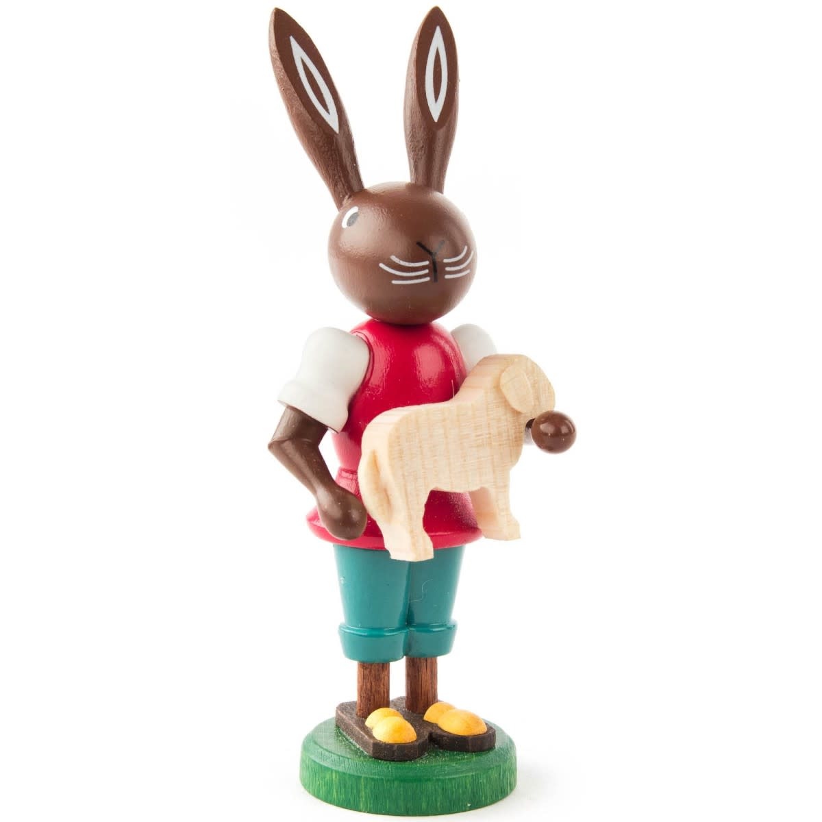 Dregeno 224-731 Easter Figure - Rabbit With Lamb 4 inches