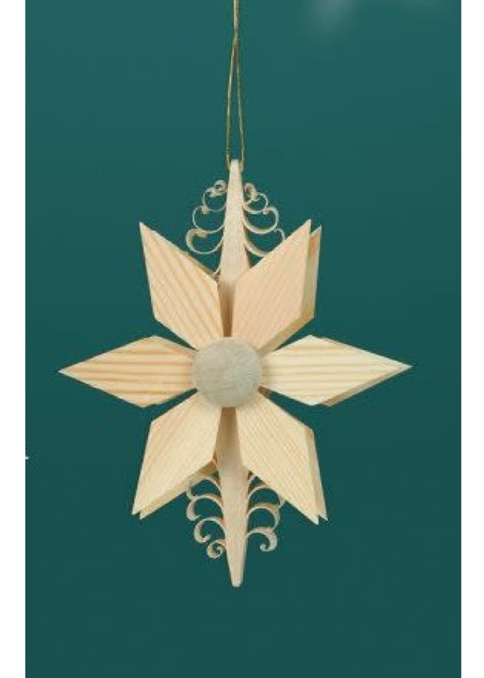 Rudolph 339 Chipping Wood Ornament Single