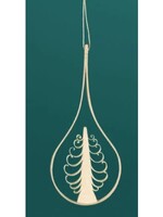 Rudolph 320 Chipping Wood Ornament 3 1/2 inches