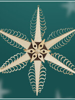 Rudolph 127 Ornament Curly Wood