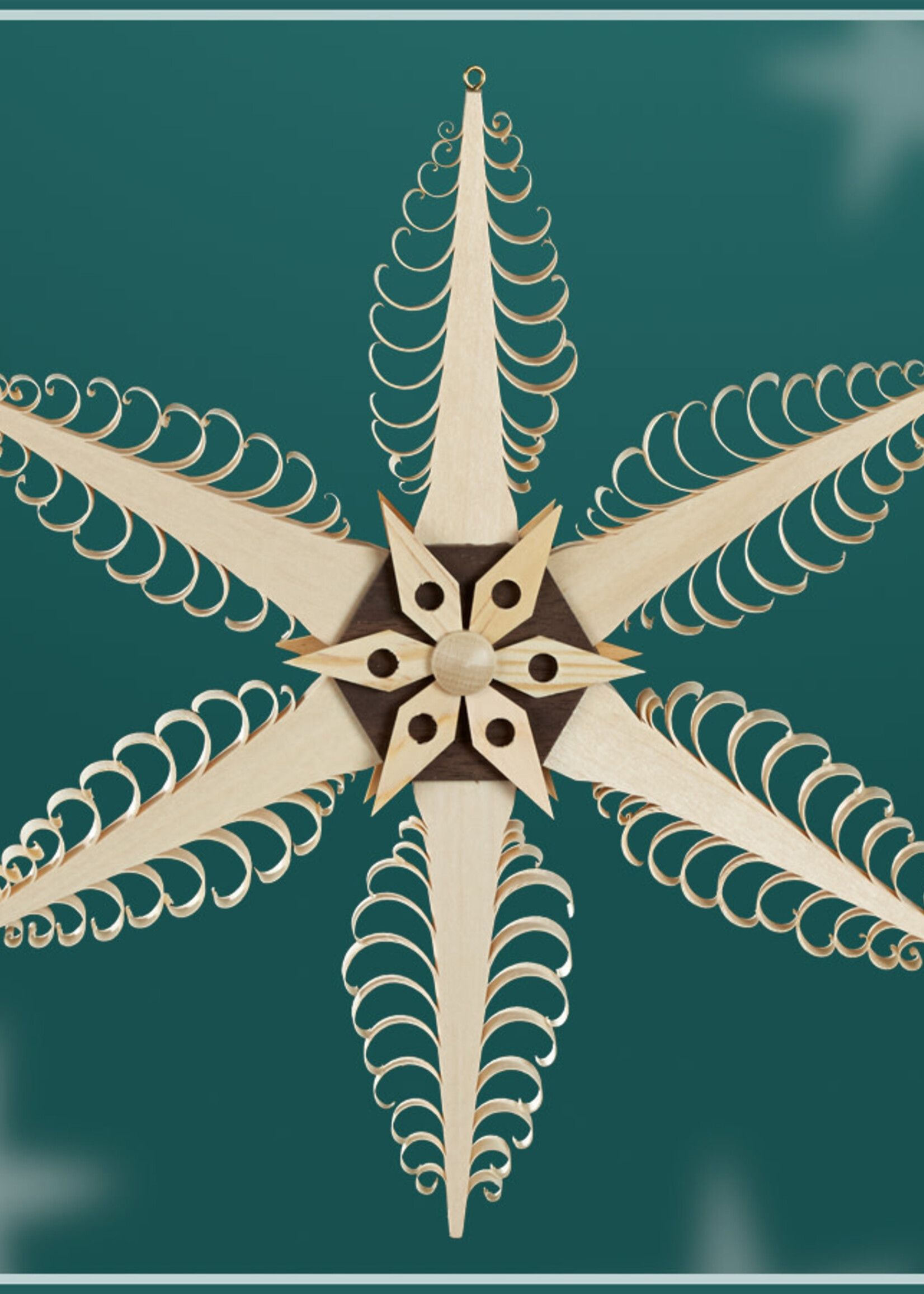 Rudolph 127 Ornament Curly Wood