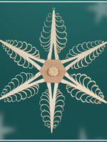 Rudolph 113 Ornament Curly Wood