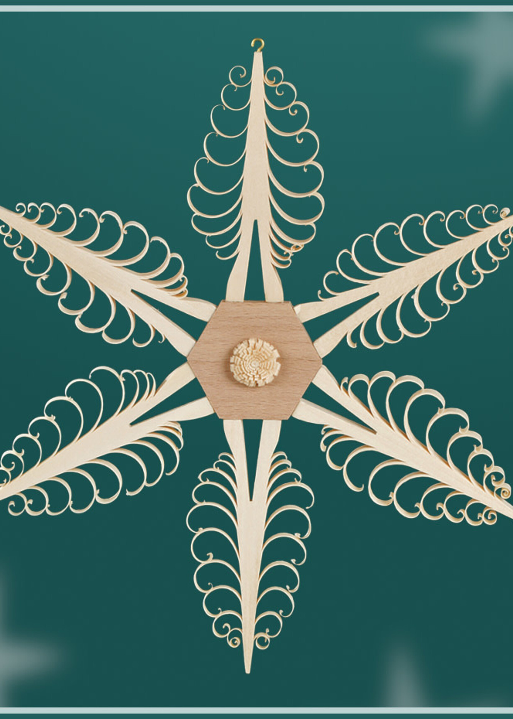 Rudolph 113 Ornament Curly Wood