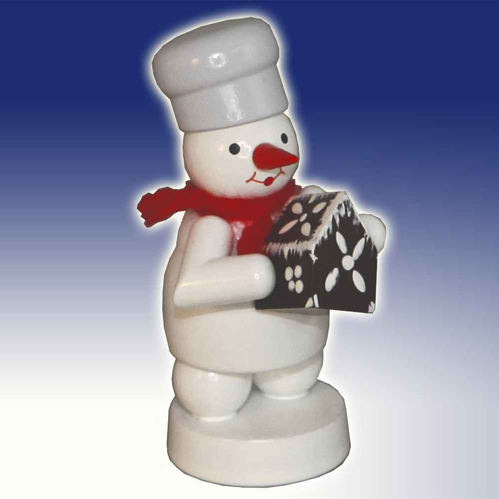 Zenker 001-200-03-3 Baker Snowman with Gingerbread House 3.1 inches