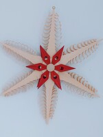 Rudolph 114R Ornament Curly Wood Red