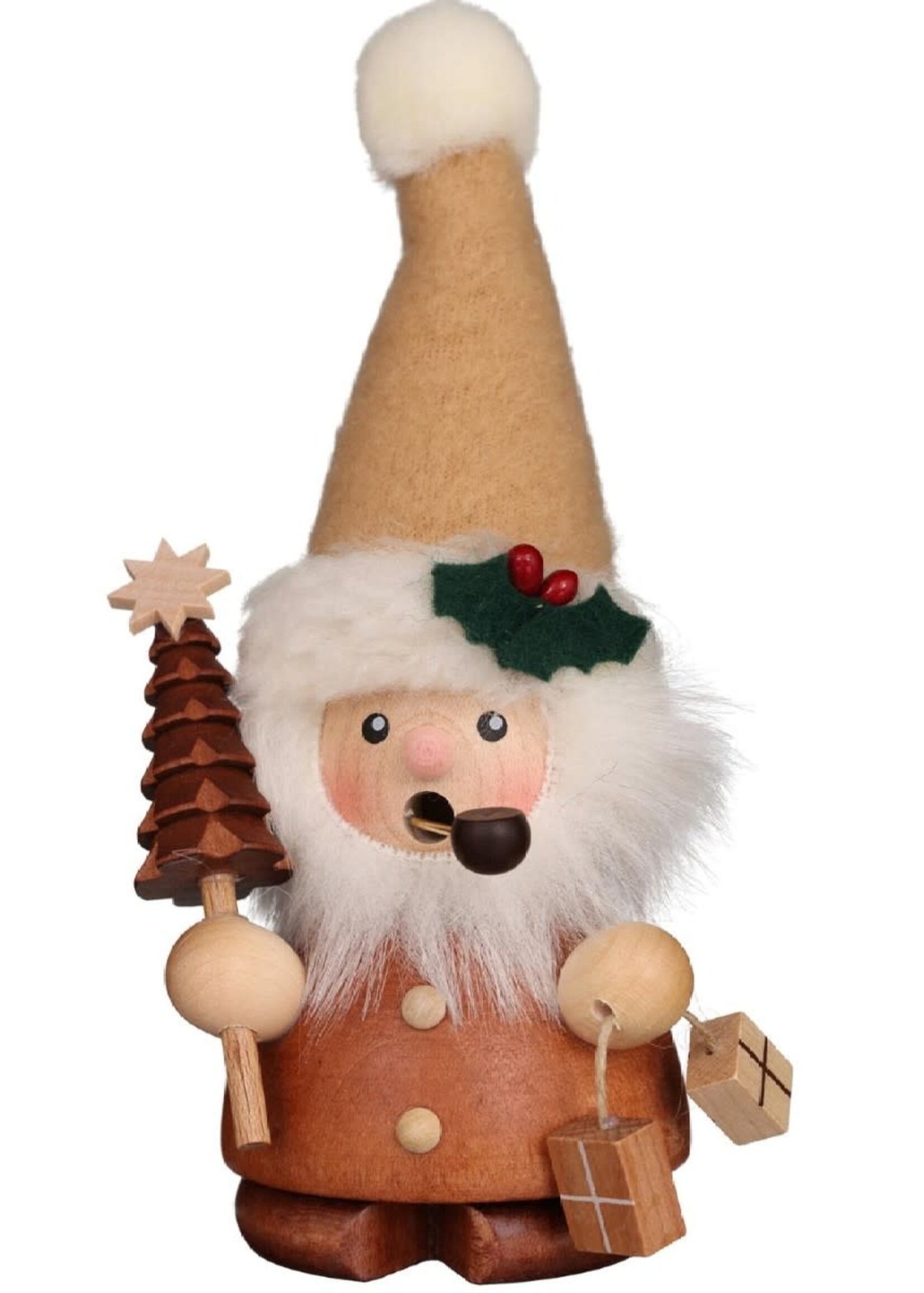 Christian Ulbricht 1-650 Ulbricht Smoker - Santa with Tree (Natural) 5.5 inches