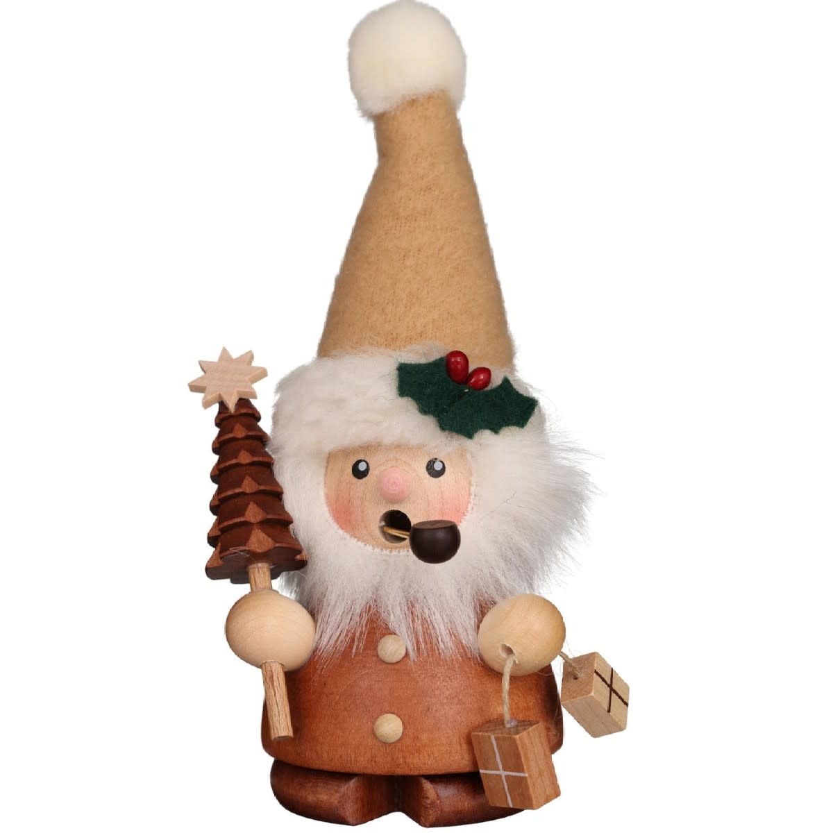 Christian Ulbricht 1-650 Ulbricht Smoker - Santa with Tree (Natural) 5.5 inches