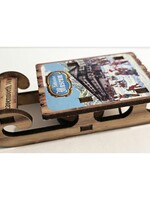 Z-NM-M754 Magnet- Snow Sled - Nutcracker Museum