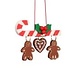 Christian Ulbricht 10-0438 Ulbricht Ornament -Candy Cane with Gingerbread - 2 inches