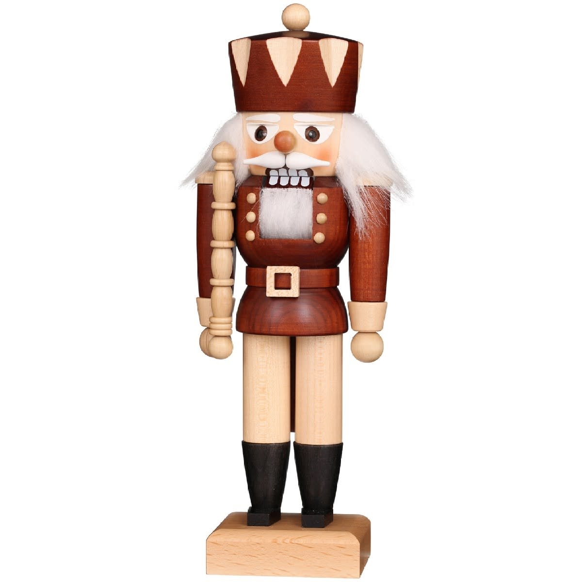 Christian Ulbricht 32-620 Ulbricht Mini Nutcracker - King (Natural) 10.5" inches