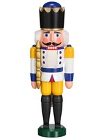 Seiffener Volkskunst eG 11301/3 Nutcracker King White  11 inches