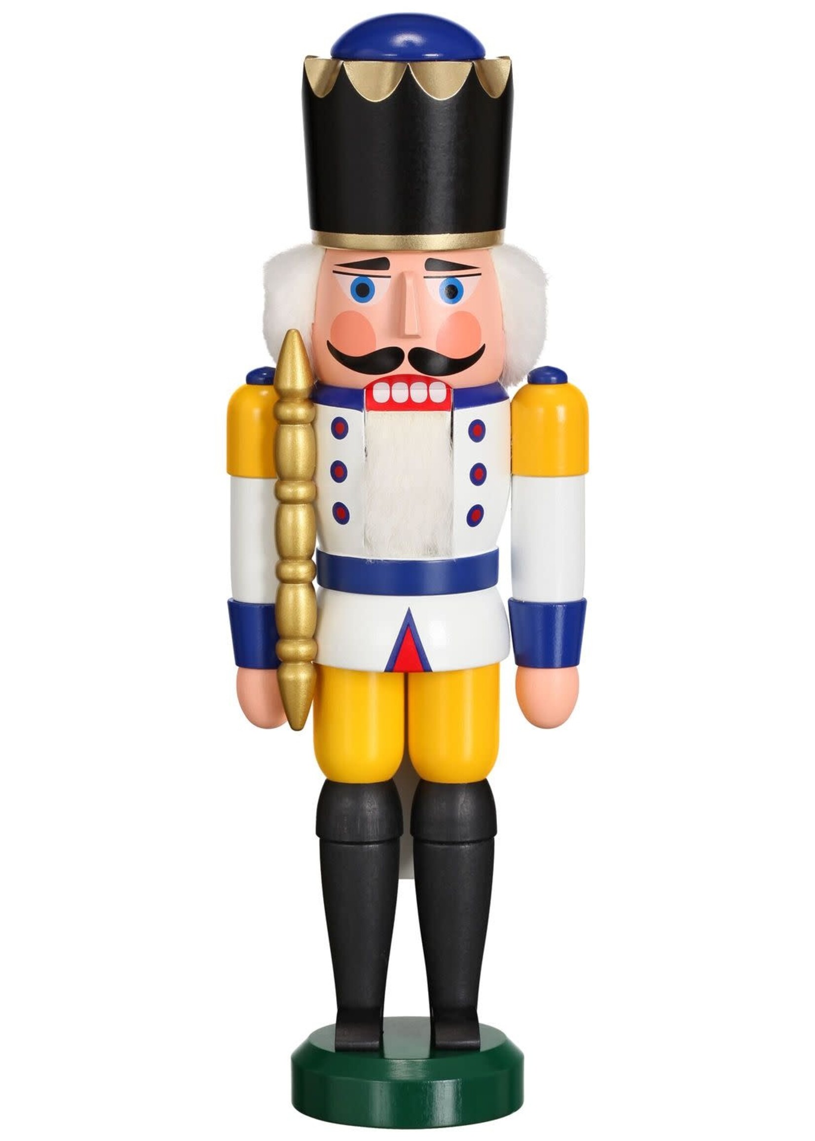 Seiffener Volkskunst eG 11301/3 Nutcracker King White  11 inches