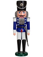 Seiffener Volkskunst eG 11702/2 Nutcracker Hussar Blue 20 inches