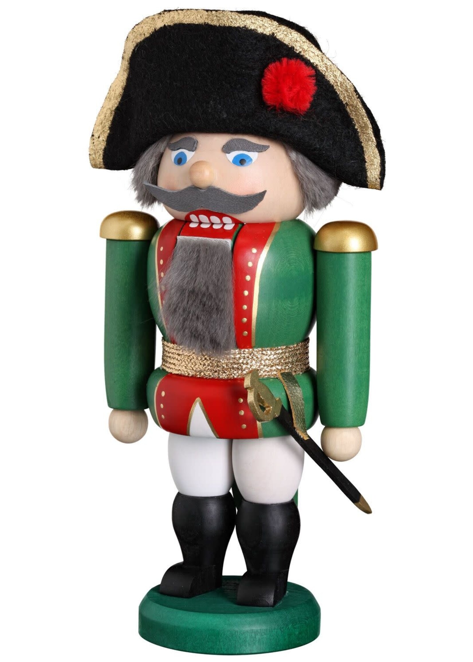 Seiffener Volkskunst eG 11459 Nutcracker General   8 inches
