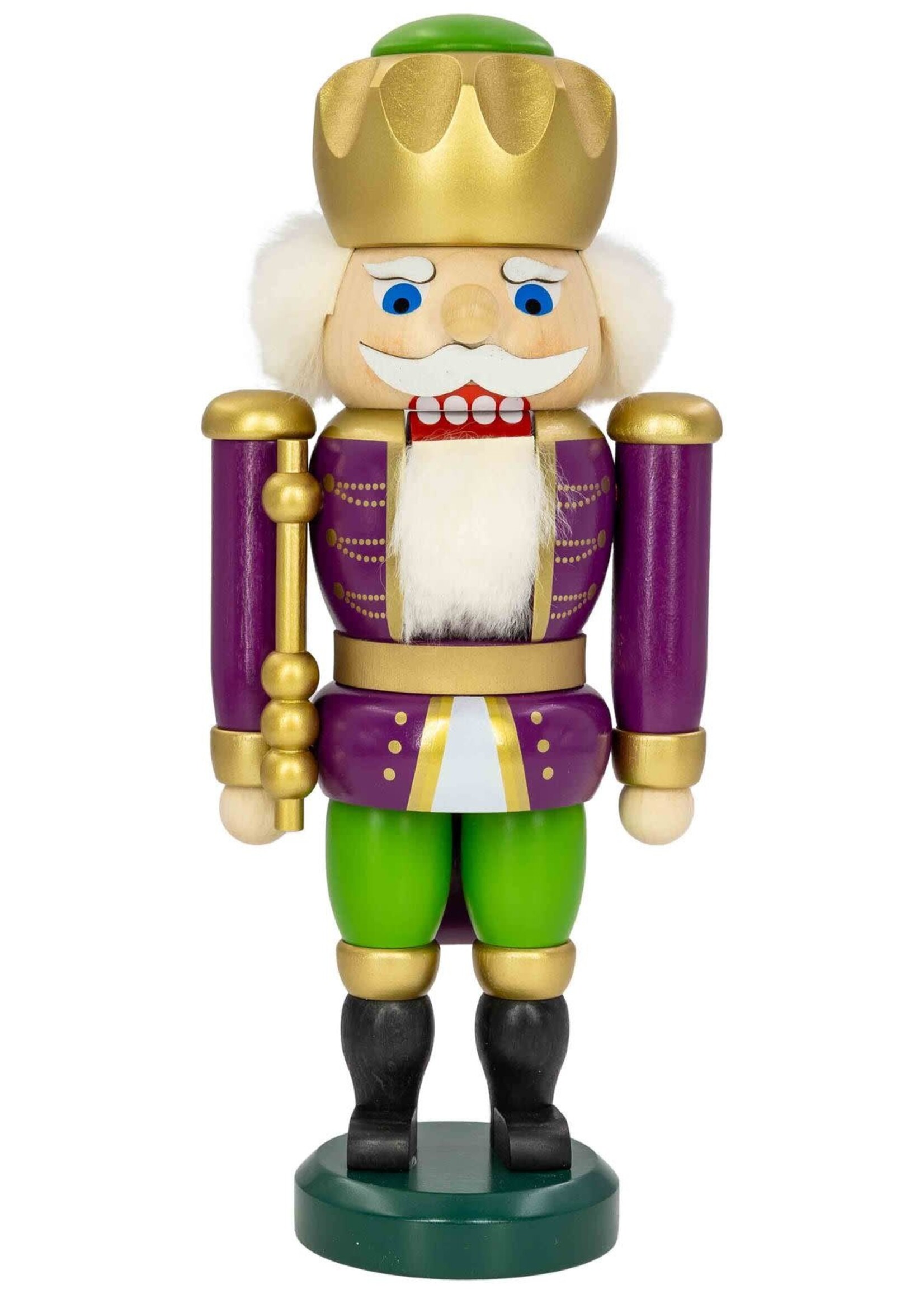 Seiffener Volkskunst eG 11973 Nutcracker King Exclusive Purple  10 inches