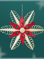 Rudolph 344/R Chipping Wood Ornaments Red