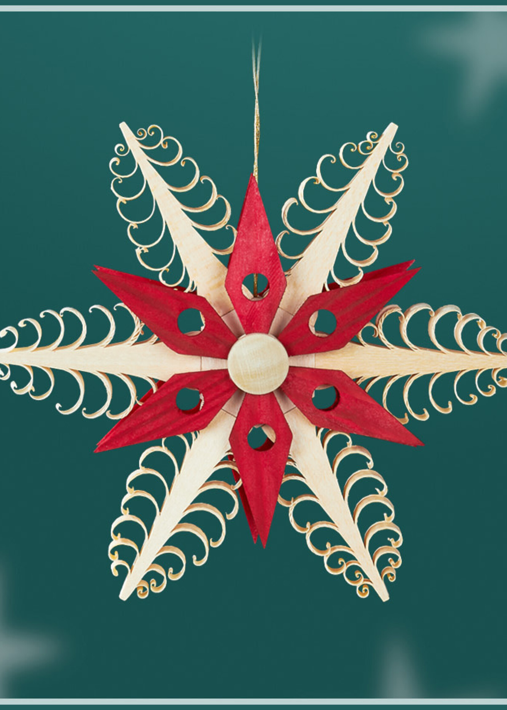 Rudolph 344/R Chipping Wood Ornaments Red