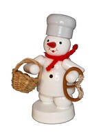 Zenker 001-200-03-2 Snowman Baker With Basket and Pretzel  3 inches