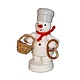 Zenker 001-200-03-2 Snowman Baker With Basket and Pretzel  3 inches