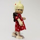 Anne Krebs 129-0 Miniature Doll - Girl, School Bag, Blonde 7.5cm