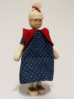 Anne Krebs 296 Miniature Doll Grandma, Dress, Vest 12.5cm