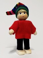 Anne Krebs 149 Miniature Doll with Stocking Hat 7.5cm