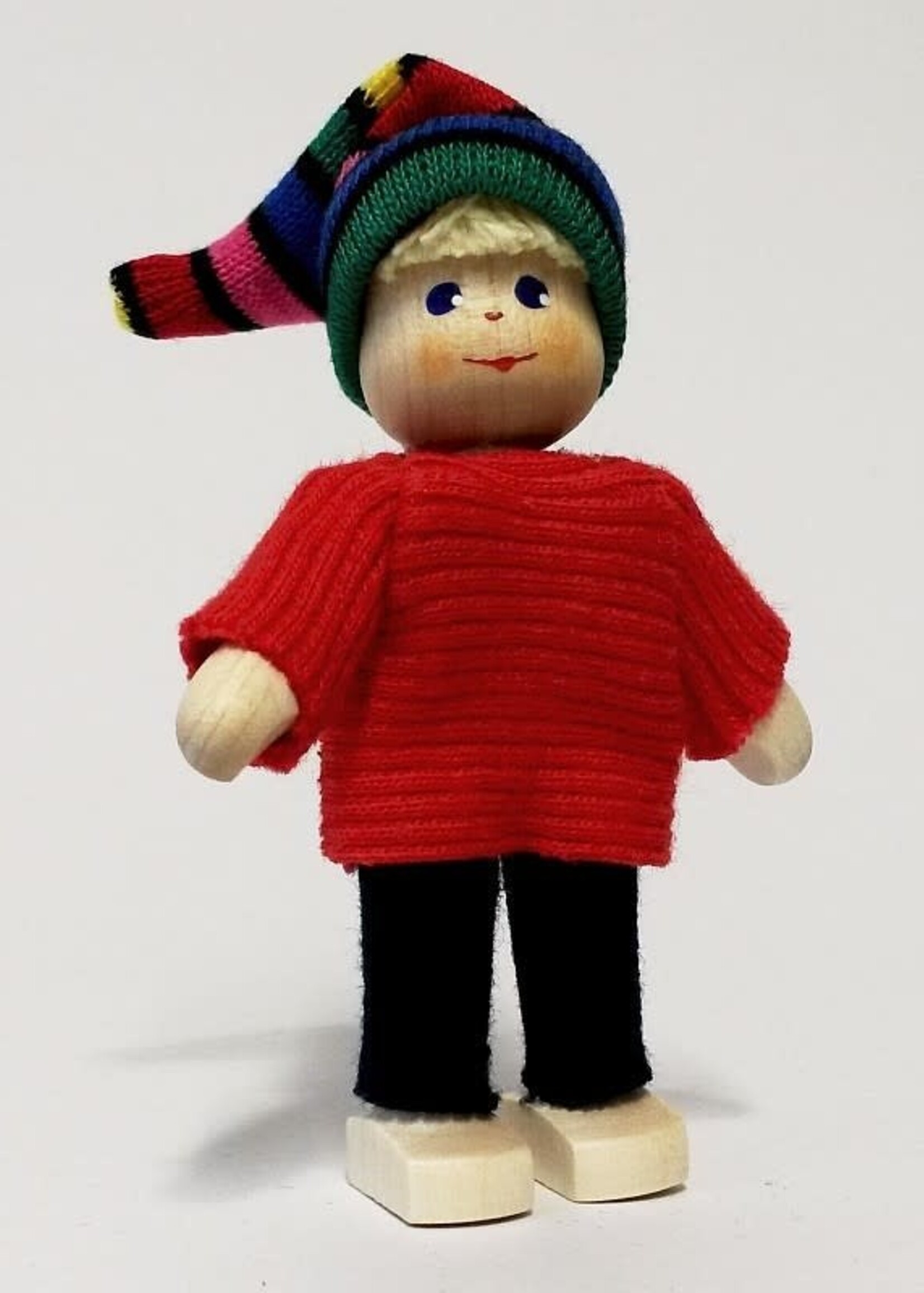 Anne Krebs 149 Miniature Doll with Stocking Hat 7.5cm