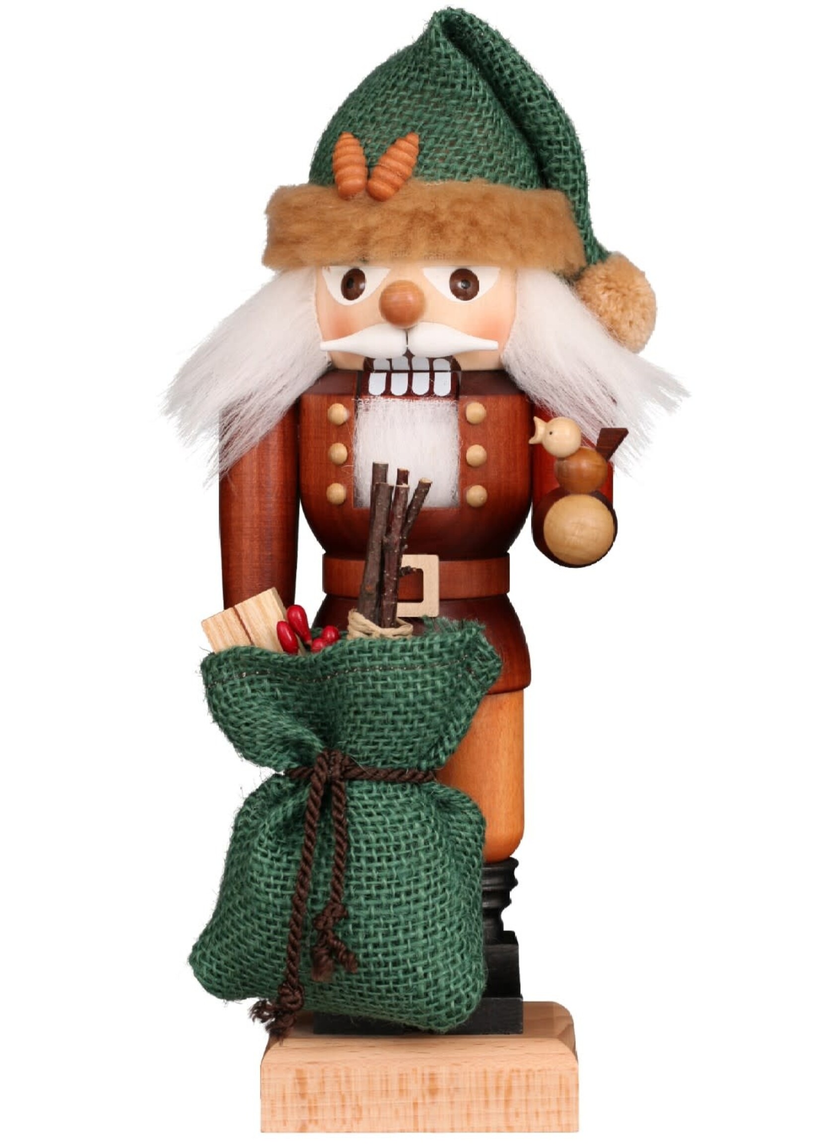 Christian Ulbricht 32-699 Ulbricht Nutcracker - Santa Forest Friend (Natural)   11 inches