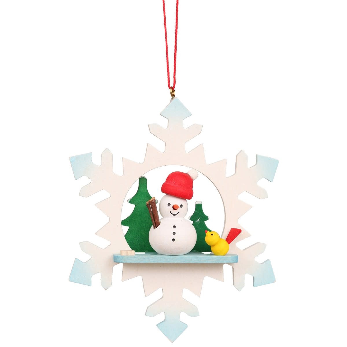 Christian Ulbricht 10-0553 Ulbricht Ornament - Snowman in Snowflake