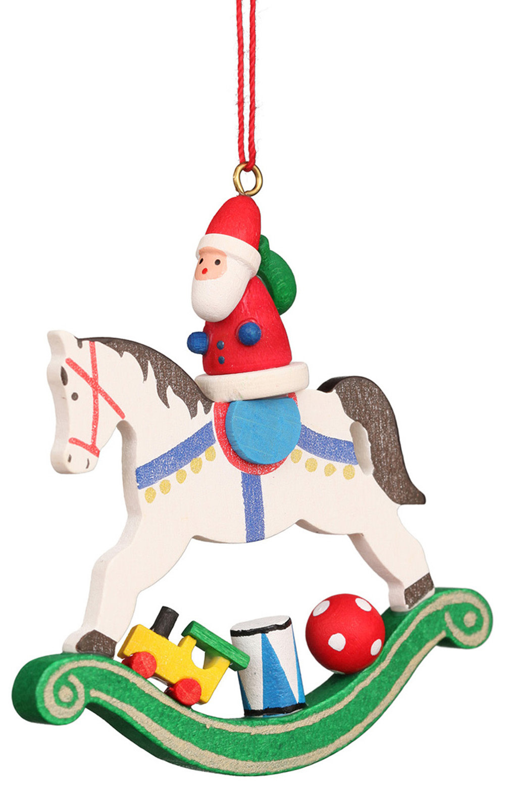 Christian Ulbricht 10-0603 Ulbricht Ornament - Santa on RocKing Horse