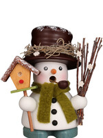 Christian Ulbricht 1-689 Smoker - Mini Snowman With Aviary